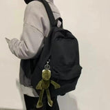 Casual Solid Shoulder Backpack Outdoor Sport School Bag Large Capacity