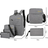 USB Backpack Briefcase for School Students Laptop Backpack