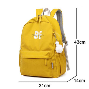 Girls Backpack School Bags Female Casual Backpack Waterproof Nylon