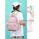Girls Backpack School Bags Female Casual Backpack Waterproof Nylon