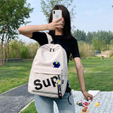Waterproof Teen Backpack Girls Large Capacity Casual Schoolbags Mochila