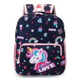 Preppy Cartoon Unicorn Backpack For Girls&Boy Dinosaur Schoolbag