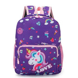 Preppy Cartoon Unicorn Backpack For Girls&Boy Dinosaur Schoolbag