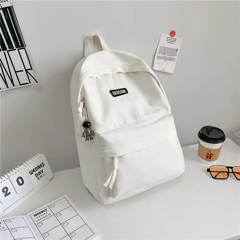 Waterproof Oxford Women Backpack Anti-Theft School Bag Embroidery Female Travel