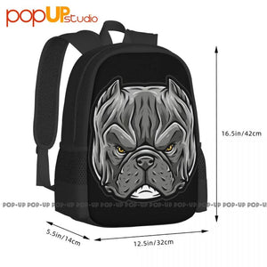 American Exotic Bully Pit Bull Backpack - Large Capacity Vintage Gym Bag