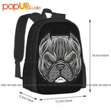 American Exotic Bully Pit Bull Backpack - Large Capacity Vintage Gym Bag