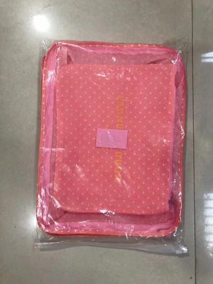 6pcs/set Waterproof Travel Packing Cubes Large Capacity Clothing Organize Bag