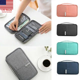 Portable Full Closure Zipper Travel Organiser Passport Holder Wallet