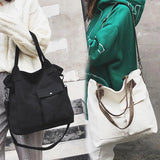 Women Eco Tote Bags Top Handle Bag Large Capacity Shopping Bags