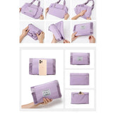 Foldable Waterproof Large Gym Bag Expandable Duffel Handbag