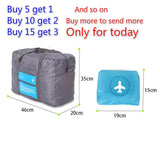 Waterproof Travel Bag Large Capacity Women Nylon Folding Handbag