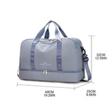 Men & Women's Travel Bag with Shoe Compartment Gym Handbag Large Capacity