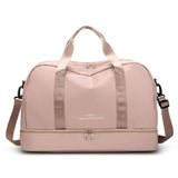 Men & Women's Travel Bag with Shoe Compartment Gym Handbag Large Capacity