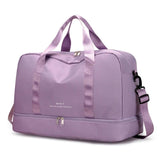 Men & Women's Travel Bag with Shoe Compartment Gym Handbag Large Capacity