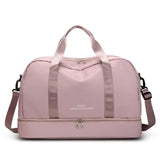 Men & Women's Travel Bag with Shoe Compartment Gym Handbag Large Capacity