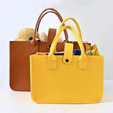 Large Felt Shopping Bags Multifunction Tote Bag for Grocery Reusable