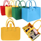 Large Felt Shopping Bags Multifunction Tote Bag for Grocery Reusable