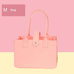Large Felt Shopping Bags Multifunction Tote Bag for Grocery Reusable