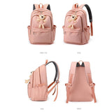 College Students Large Capacity Bear Backpack High School Girls Schoolbag