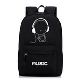 Oxford Night Fluorescent School Backpack for Teens Boys Girls