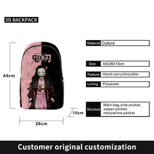 Demon Slayer Kimetsu No Yaiba Cosplay Backpack