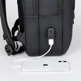 USB Men's Shoulder Bag Business Travel Backpack Large Capacity Waterproof Laptop