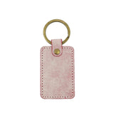 Personalized Leather Key Holder Letter Keyring