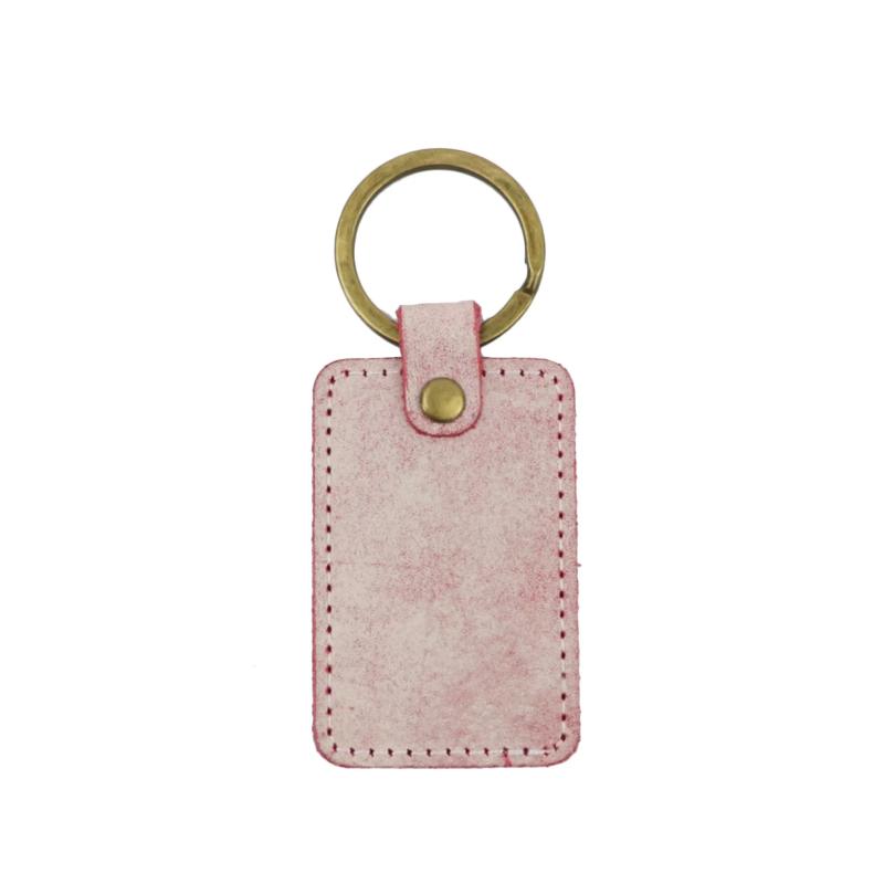 Personalized Leather Key Holder Letter Keyring