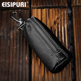 Leather Key Holder Wallet with Key Rings