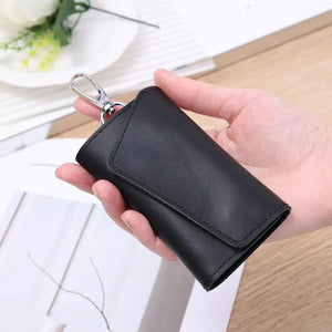 Leather Housekeeper Holders Car Keychain Key Bag Case Men Wallet Cover