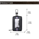 Car Key Fob Case Holder Organizer Zipper Wallet for Men