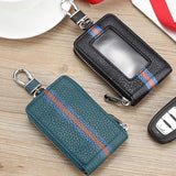 Car Key Fob Case Holder Organizer Zipper Wallet for Men