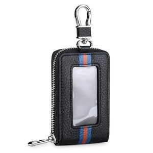 Car Key Fob Case Holder Organizer Zipper Wallet for Men