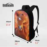 Horse Printing Backpack for Teens Girls School Bags Mochila