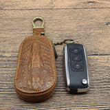Cow Leather Men & Women Car Key Bag Wallet Function Key Case