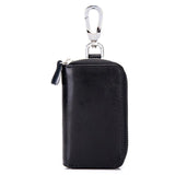 Leather Waist Hanging Key Wallet with Key Ring