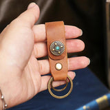 Vintage Leather Keychain Lanyard Holder Wallet Keychains