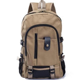 Men's Large Canvas Backpack Schoolbag Casual Travel Rucksack