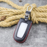 Vintage Leather Car Key Holder Hand Stitching Keychain Female Key Case Wallet