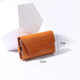 Men Leather Key Wallets Zipper Key Wallet Multifuctional Key Case