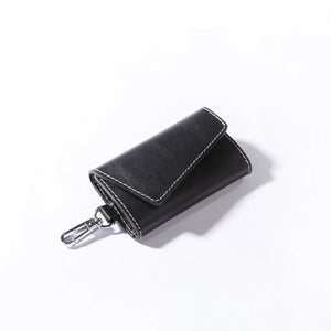 Men Leather Key Wallets Zipper Key Wallet Multifuctional Key Case