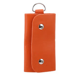 Portable Leather Key Holder Bag Car Keychain Wallet Solid Storage