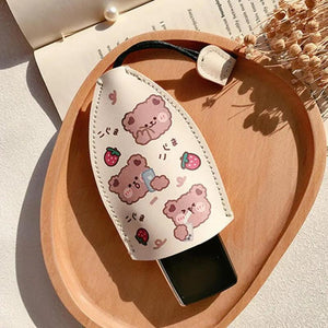 Animal Print PU Leather Key Bag Housekeepers Car Key Holder Case