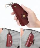 Vintage Cow Leather Key Case Male Key Holder keychain holder