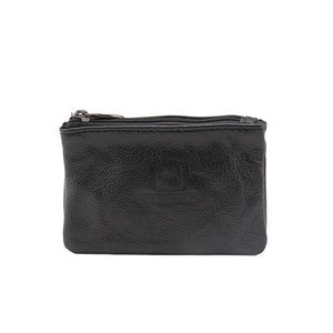 Cow Leather Double Zippers Men's Car Key Organizer