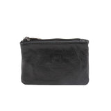 Cow Leather Double Zippers Men's Car Key Organizer