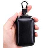 Unisex PU Leather Key Wallet Zipper Car Key Bag Mini Storage Bags