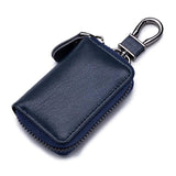 Unisex PU Leather Key Wallet Zipper Car Key Bag Mini Storage Bags