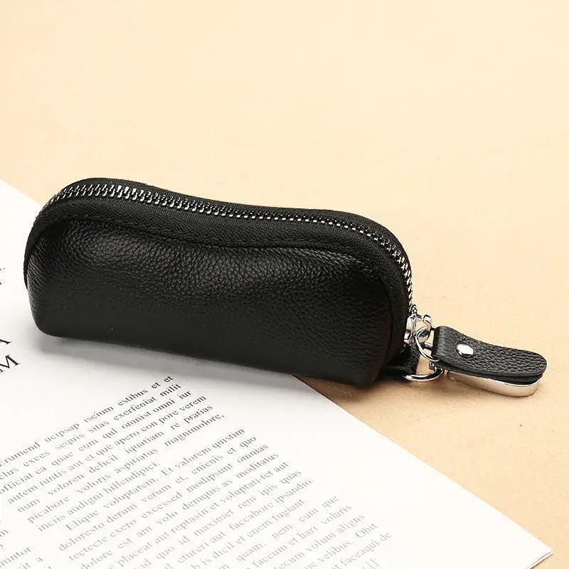 Unisex Zipper Mini Small Keychain Holder Pouch Portable Car-key Storage