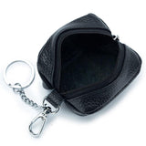 Men's Soft Leather Key Holder with Keychain Ring